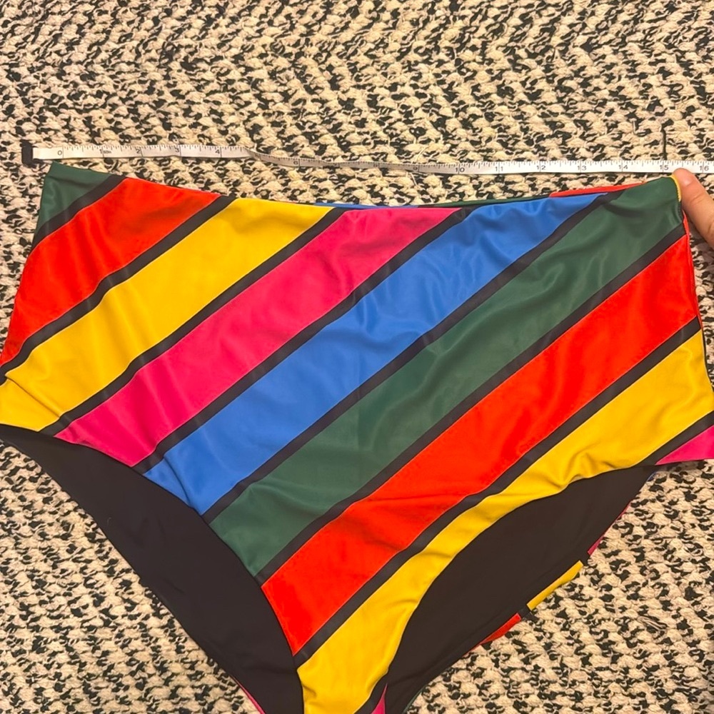 Lazy Oaf Striped Wrap Bikini Set - Picture 6 of 8